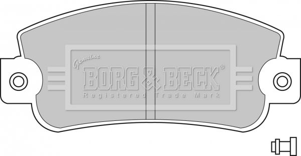 BORG & BECK stabdžių trinkelių rinkinys, diskinis stabdys BBP1094
